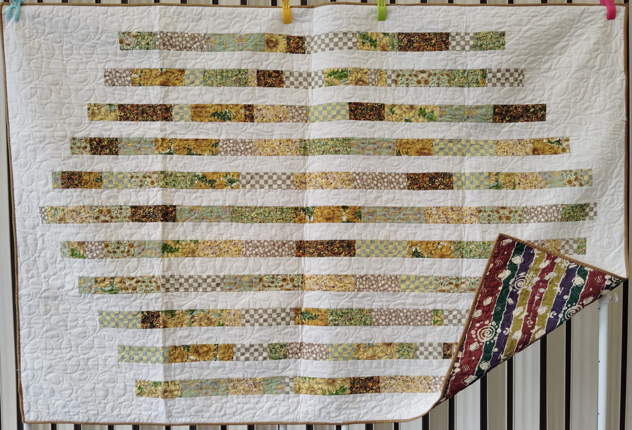 Rectangles in a soft green and yellow