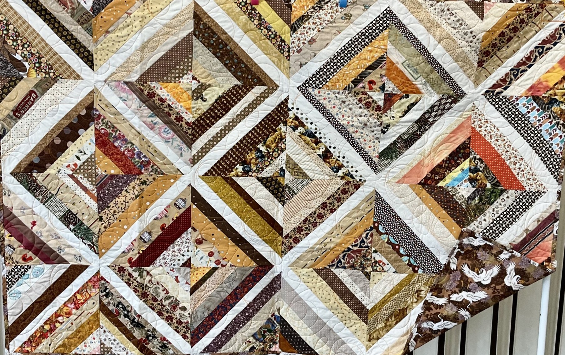 Diagonal striped blocks